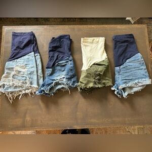 PinkBlush lot of 4 pairs of Maternity shorts